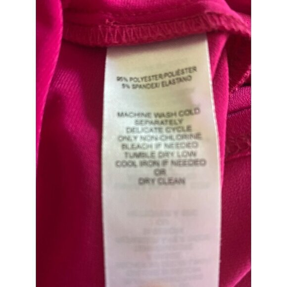 Laundry by Shelli Segal Fuchsia Mini Dress, V-Neckline Racerback Women's Size 8 - Picture 8 of 8
